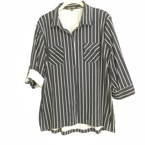 Lynn Ryan button up vertical stripes shirt